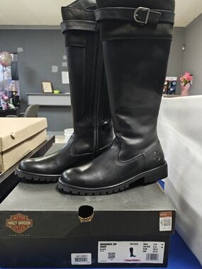 Harley-Davidson Bradner Black Women's Zip Riding Boots